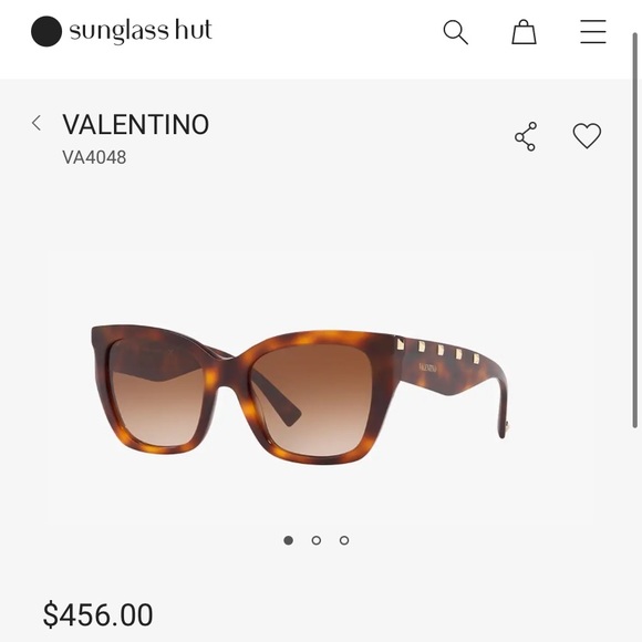 Valentino VA4048 Sunglasses in Red - Picture 8 of 9
